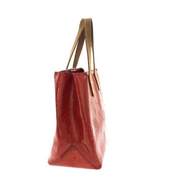 LOUIS VUITTON Reade PM M91088 Rouge Monogram Vernis MI1011 Handbag - Picture 2 of 14